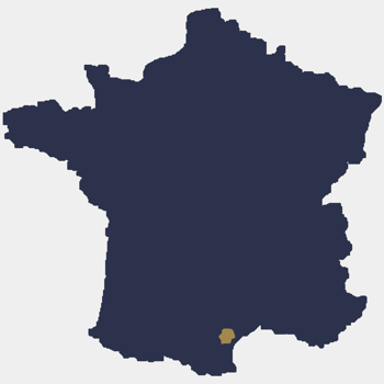 Das Minervois f&auml;llt von den Vorbergen der...