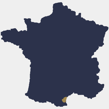 Die Corbières bilden ein enormes Viereck...