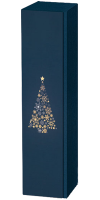 1er Präsentkarton blau Lino Weihnachtsbaum WK 3126