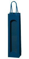 1er Papiertüte blau mit Sichtfenster TU 1603