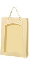 3er Papiertüte cream mit Sichtfenster TU 3614