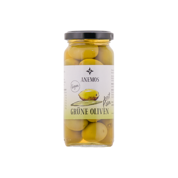 Grüne Oliven mit Kern 127 g