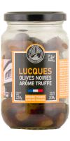 Schwarze Oliven Lucques mit Trüffelaroma 200 g