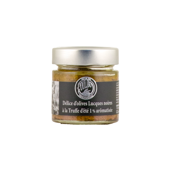 Schwarze Oliven Luques mit Trüffelaroma 100 g