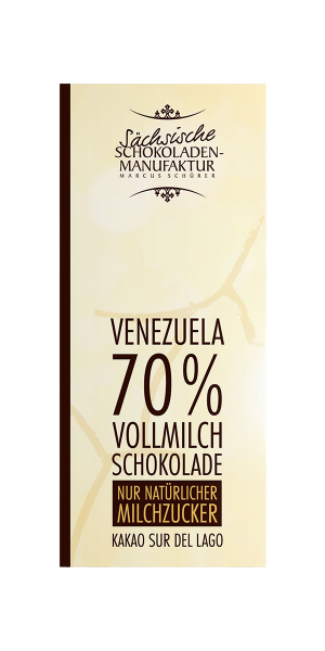 Edelvollmilchschokolade mit 70 % Kakao – kein Zucker zugesetzt 45 g