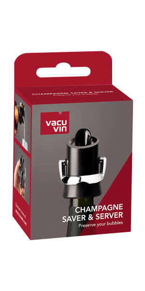 Champagne Saver & Server Black