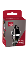 Champagne Saver & Server Black