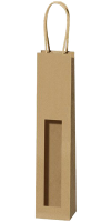 1er Papiertüte Vario 2 natur mit Sichtfenster TU 1402